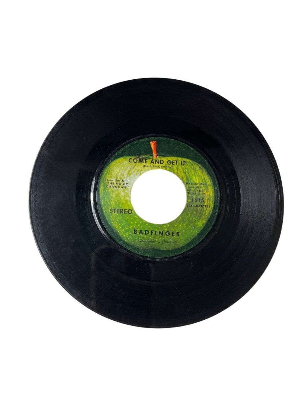 Badfinger "Come And Get It" / "Rock Of All Ages" 7" Vinyl 45 RPM Apple Records